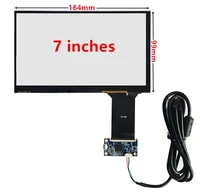 7 inch 164mm99mm 10 point touch for win xp 7 8 10 android raspberry pi usb digitizer touch screen panel glass usb driver board
