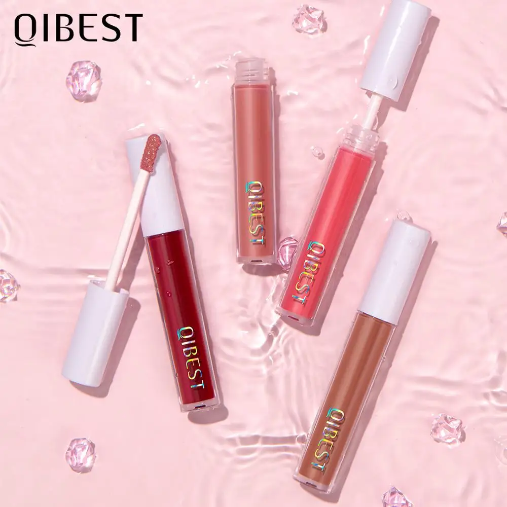 QIBEST Mirror Glass Lip Gloss 8 Colors Smooth Makeup Light Gel Nourish Lipstick Liquid High Shine Moisturizing Lipgloss |