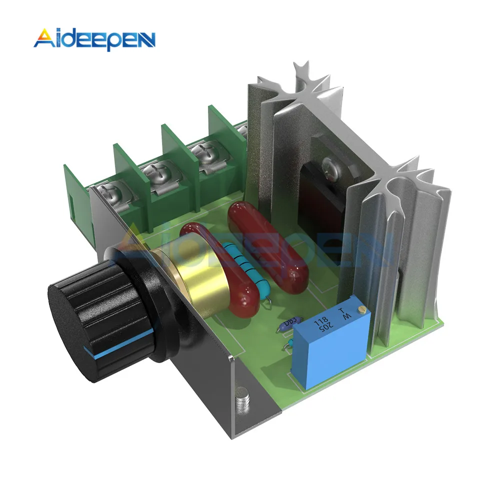 Высокомощный регулятор напряжения переменного тока 220 В 2000 Вт КТУ диммирующий