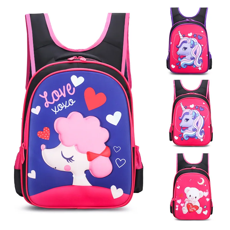 

Kindergarten Anime School Backpack Double Shoulder Bag Cartoon Unicorn Backpack Kid Travel Bag Child Primary Girl School Bag