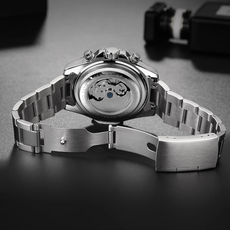 Men Top Brand Explorer Clock Automatic Watch Vintage Tourbillion Mechanical Watch Stainles Steel Waterproof Green Fashion Watch enlarge