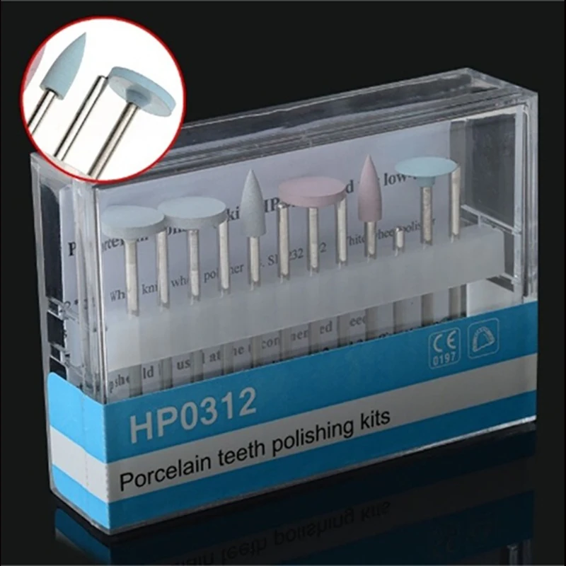 1 набор стоматологических фарфоровых зубьев композитных полировальных