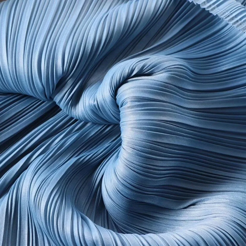 Женская плиссированная футболка Miyake летний свободный эластичный однотонный