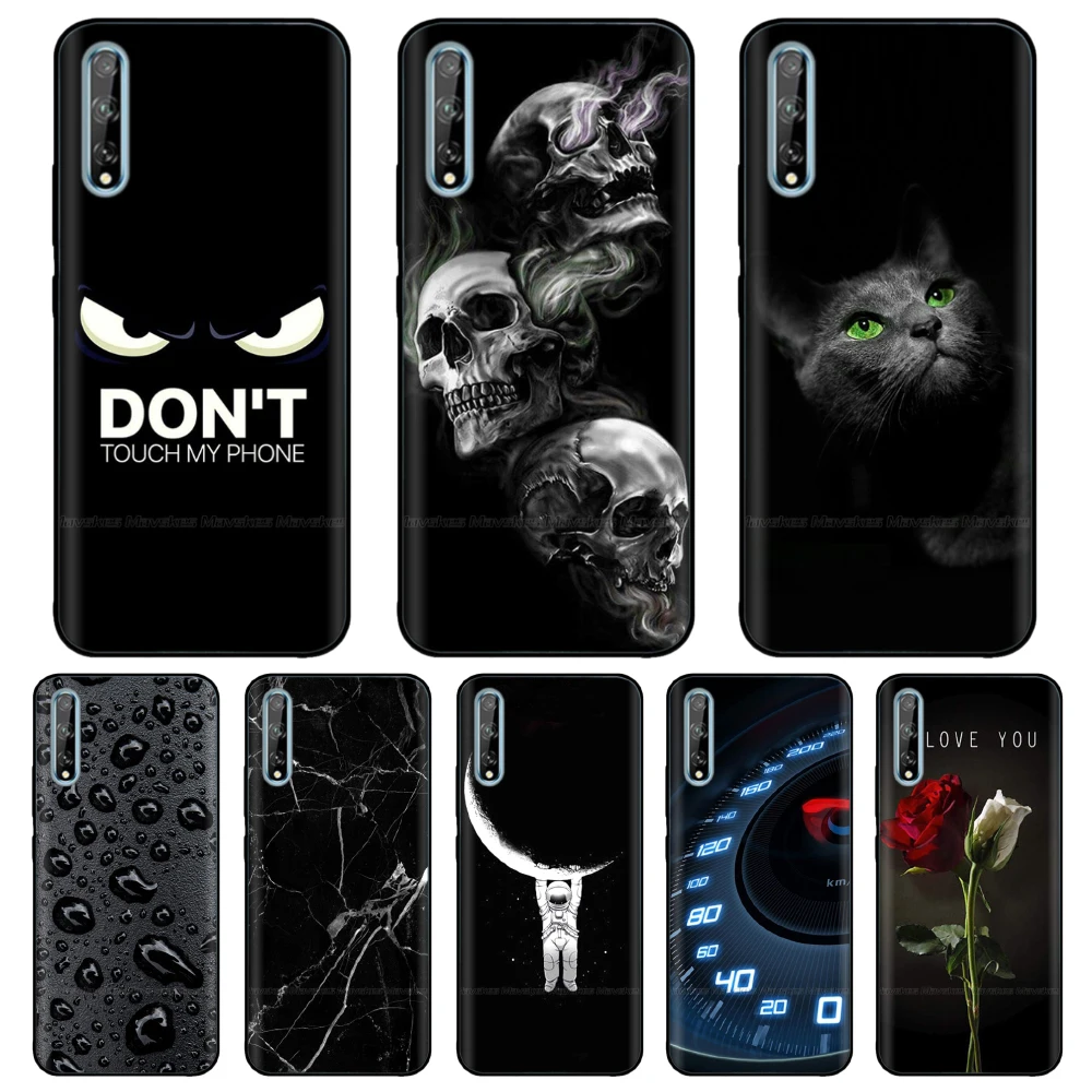 Чехол для Huawei Y8P 6 3 дюйма силиконовая Мягкая задняя крышка из ТПУ с цветочным