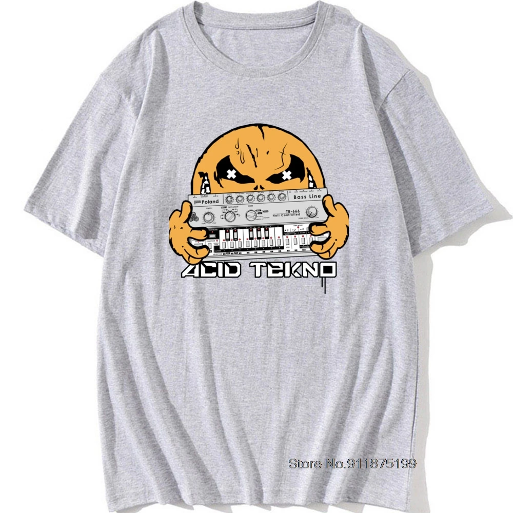 Hacker Men Tees acid tekno Retro T Shirts All Cotton Ramen Sleeve Graphic Tee Shirts O'Neck Male Clothes
