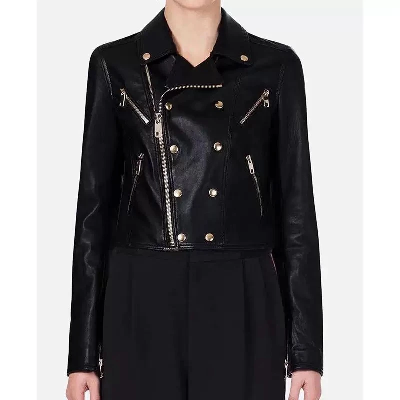 

Женские пальто из натуральной кожи 2020, модная женская ветровка, Куртки из натуральной овечьей кожи, кожаные куртки H510