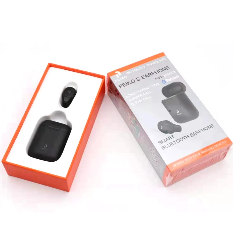 

Wireless Bluetoth TWS Earphone 5.0 Volemer Translation Headphones 33 Languages Voice Sports Headset For All Smart Phone