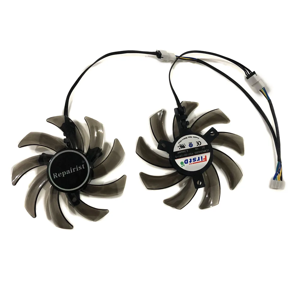 

2Pcs/Set FDC10H12S9-C Graphics Card Fan For PNY GTX1070Ti GTX 1080 1060 XLR8 Gaming DUAL GPU VGA Replace