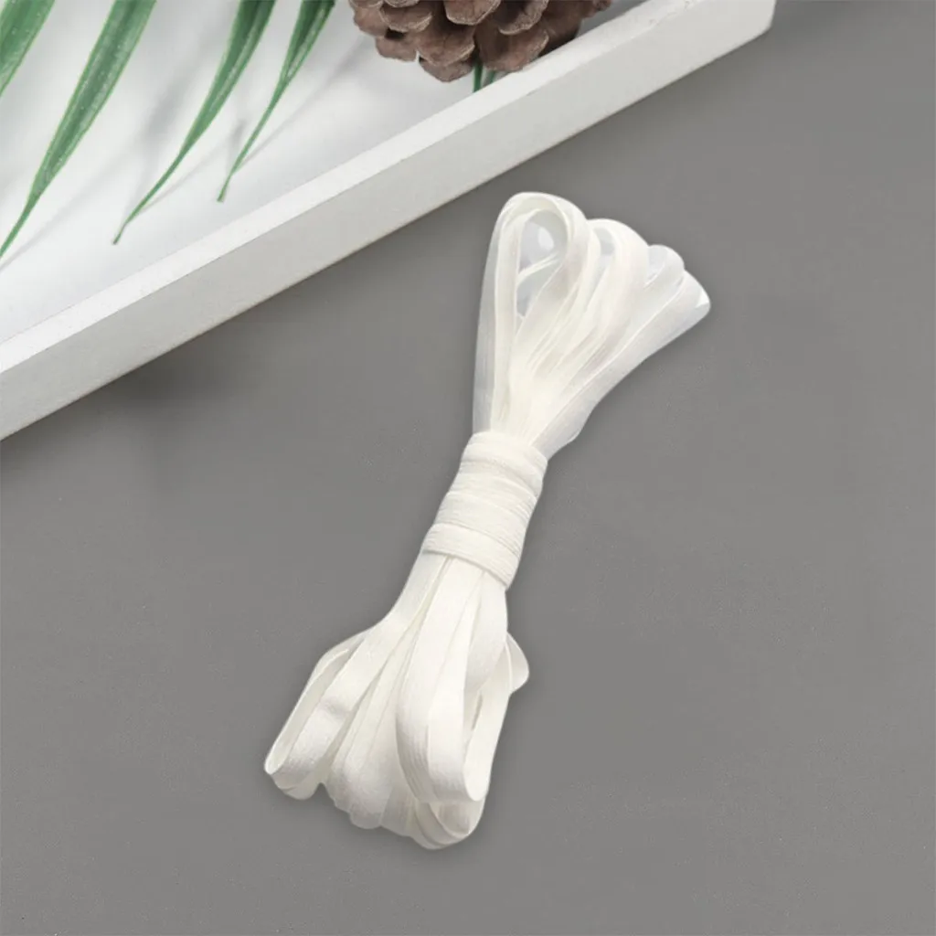 2021 высокое качество круглая эластичная повязка шнур эластичный резиновый белый