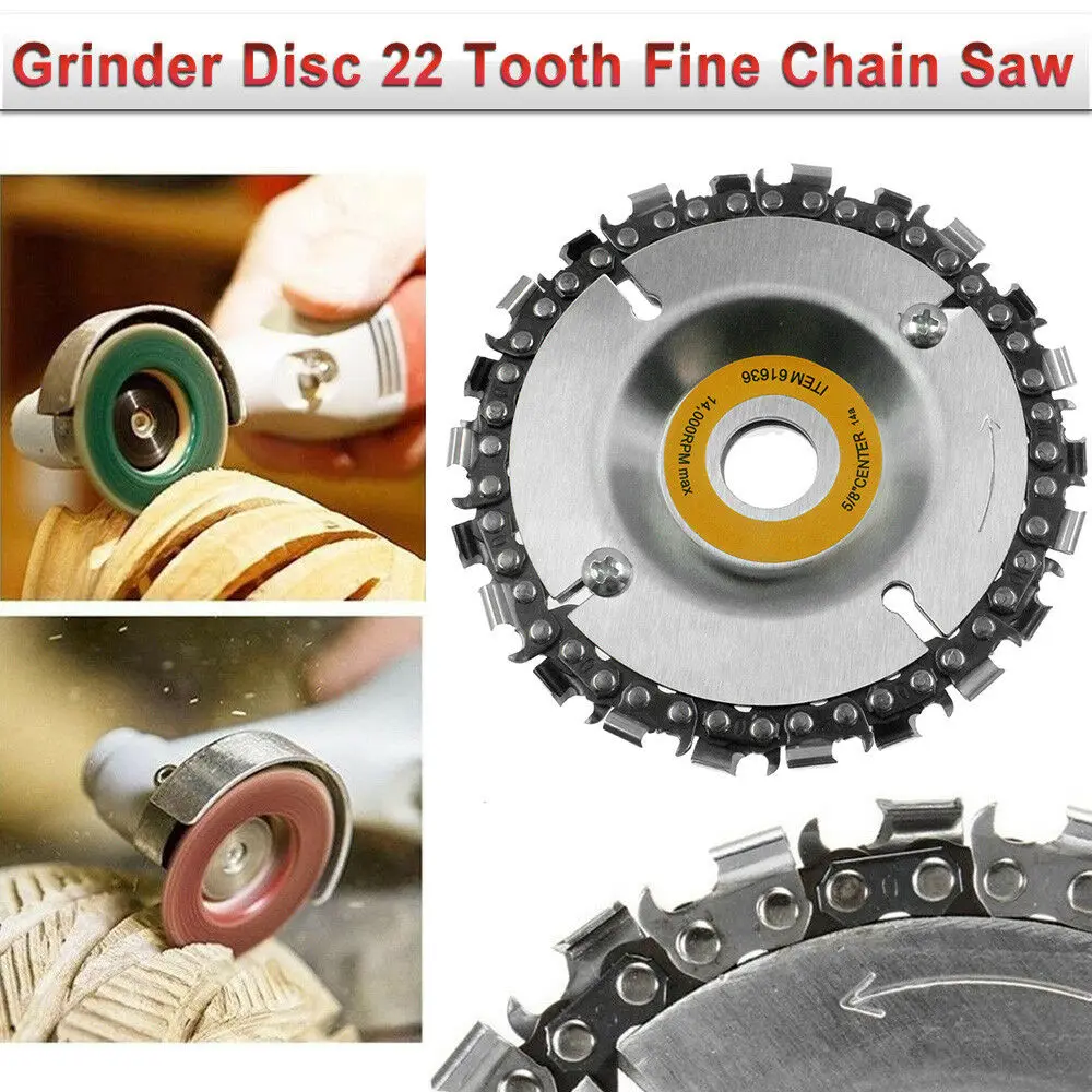 US Grinder Disc Tooth Fine Chain Saw 4 Inch Angle Carving Culpting Wood Plastics | Инструменты