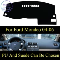 for ford mondeo 2004 2005 2006 dashboard console cover pu leather suede protector sunshield pad