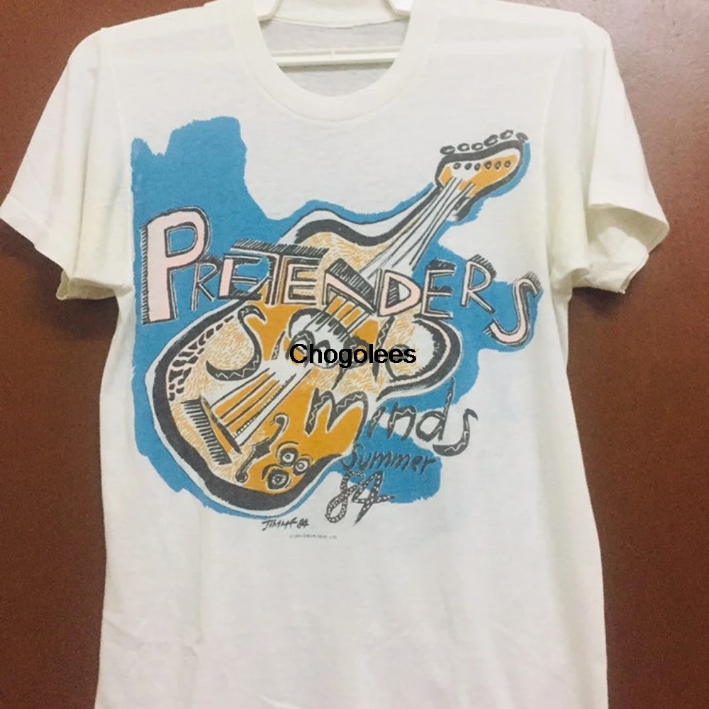 Винтажная футболка унисекс 80u2019 группы претендеров u2018Simple Mindsu2019 | Мужская одежда