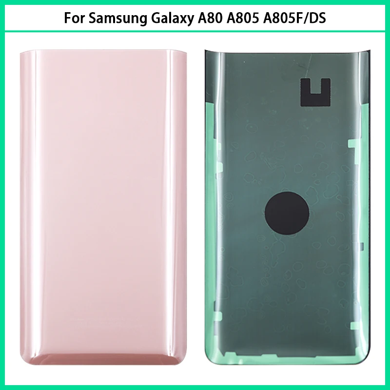 Для Samsung Galaxy A80 A805 A805F/DS 3D стеклянная панель батарея задняя крышка Задняя Дверь