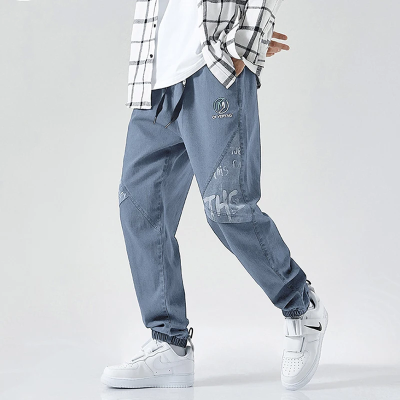 

Baggy Pants Men Hip-hop men Plus Size Leg Trousers Casual Vintage Long Pants Plus Size Pants M-8XL