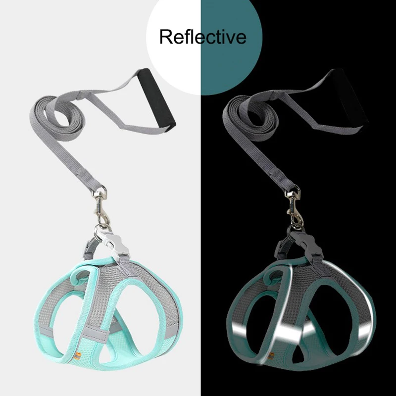 Регулируемый поводок для собак жилетка щенков и кошек прогулок на свежем воздухе