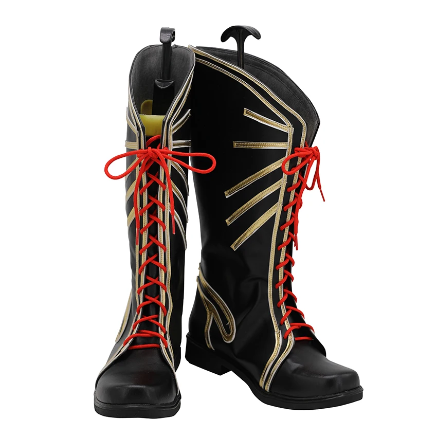 

Обувь для косплея Oda Nobunaga Fate/Grand Order FGO со шнуровкой, длинные ботинки на низком каблуке, обувь на плоской подошве