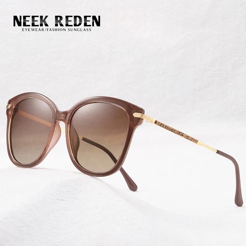 

New Oversized Women Polarized Sunglasses With Rhinestones High Quality Metal Frame Trendy Sunglasess Korean Style Eyeglasses