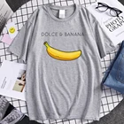 Мужская футболка с банановым принтом для хорошего качества, свободная удобная одежда, мягкие мужские футболки большого размера, дышащие повседневные футболки