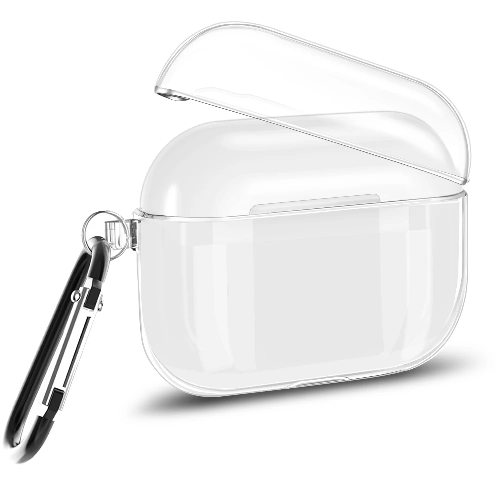 Защитный чехол противоударный для AirPods Pro с брелком защитный 3 прозрачный
