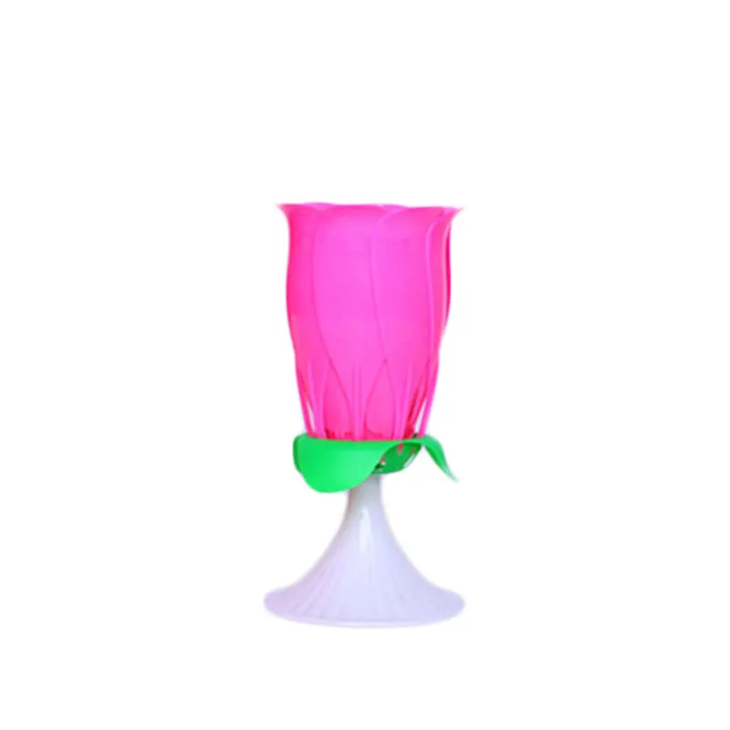 Красивые свечи в день рождения лампа музыкальные розовые вращающиеся огни