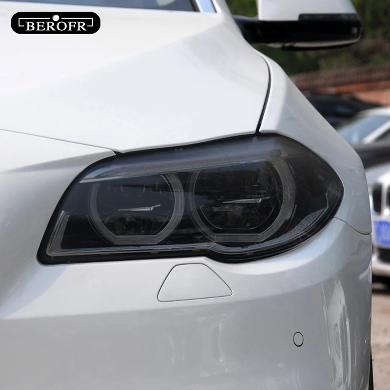 Для BMW 5 серии F10 F11 G30 G31 F07 GT оттенок автомобильных фар черная защитная пленка