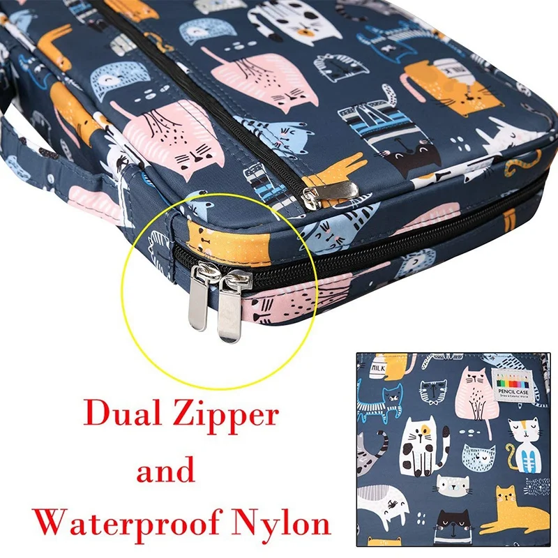 

220 Slots Drawing Pencil Case Colored Pen Organizer Bag Portable Painting Storage Pouch Watercolor Pencils Holder