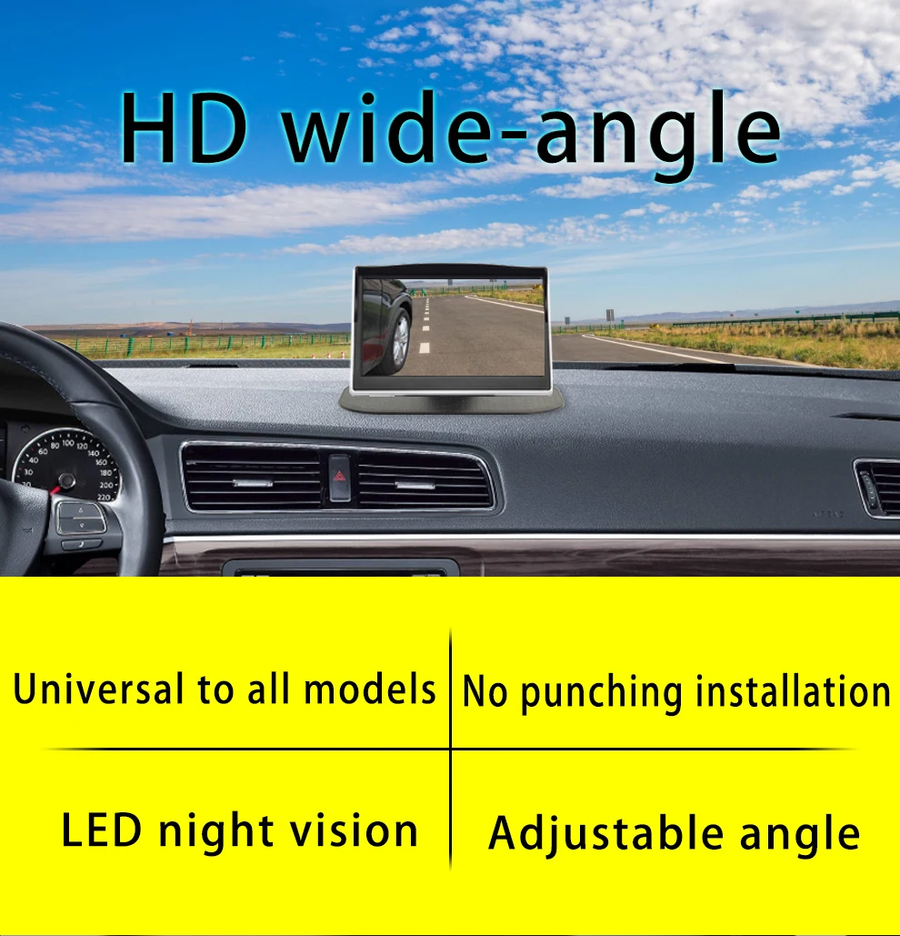 2020 Новый Стиль задняя сторона зеркало заднего вида камера с 5 дюймовым экраном