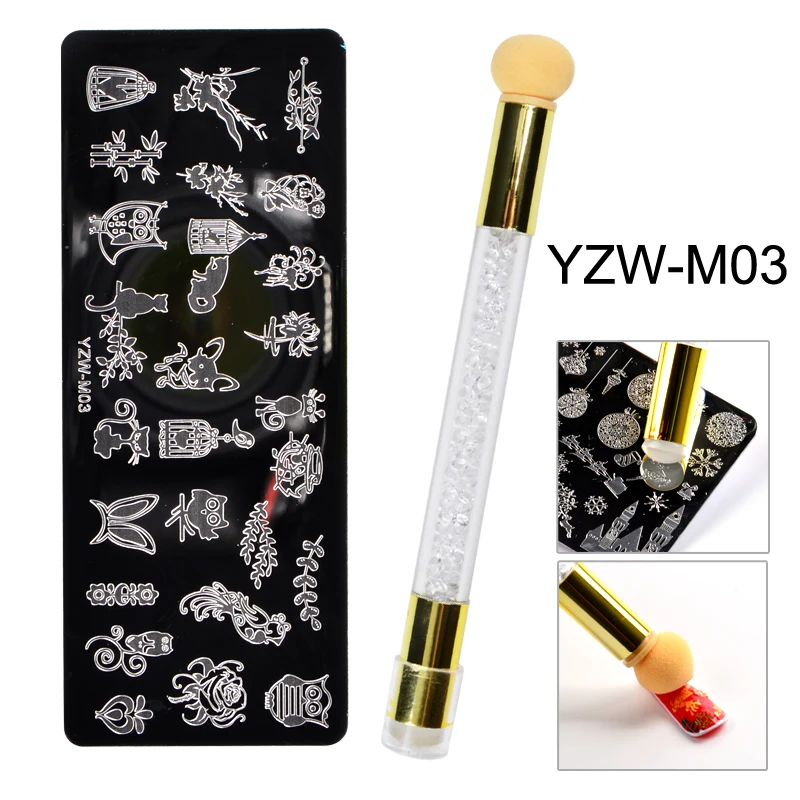 1 компл. Пластины для стемпинга ногтей Бабочка Снежинка кружева дизайн штамп