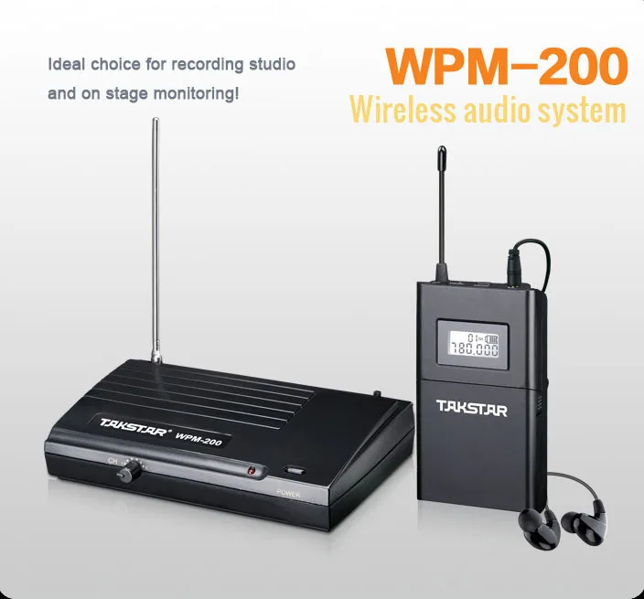 TAKSTAR WPM 200/WPM200 UHF Беспроводной Запись студийный этап монитор Системы с
