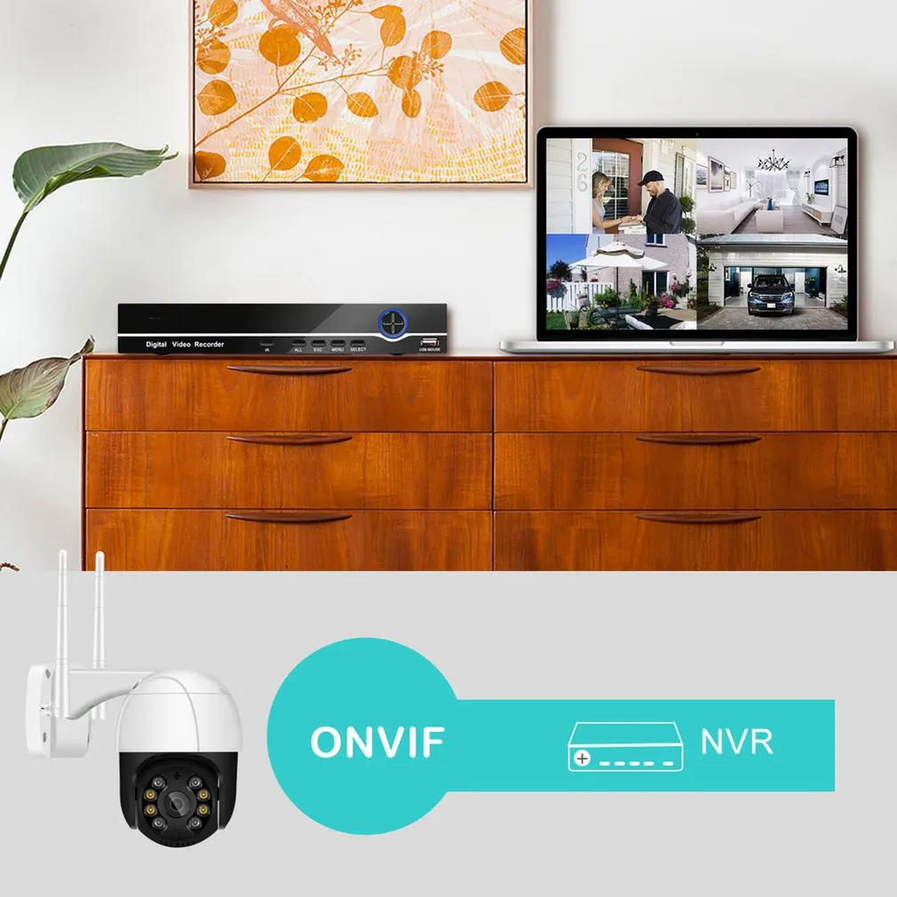 1080P Wi Fi HD полноцветная ip камера ночного видения беспроводная наружная