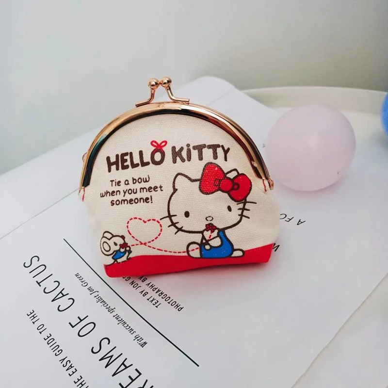 Рисунок Hello Kitty Мини милый мультяшный кошелек металлической пряжкой Монета Сумка