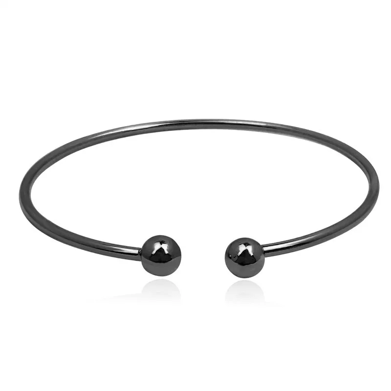 Женский браслет с круглым носком из стерлингового серебра 925 пробы ювелирное