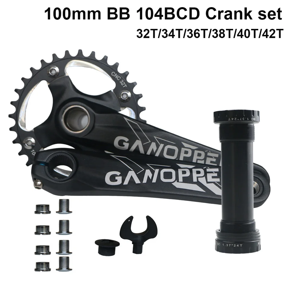Fatbike Fat Bike crankset 100 мм BB 104BCD 9S 10S 11S 2*10S набор кривошипов для велосипедов
