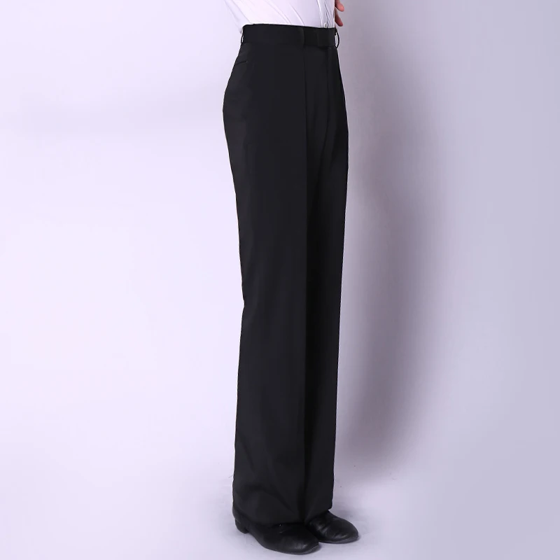 Брюки для латинских танцев мужчин модная черная одежда занятий танцами Танго ча