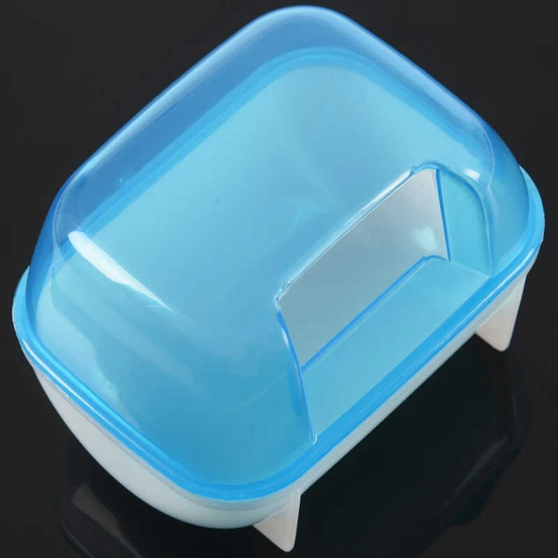 Pet туалет для хомяка ванной комнаты с песком сауна Туалет синий белый 10x7x7cm | Спорт