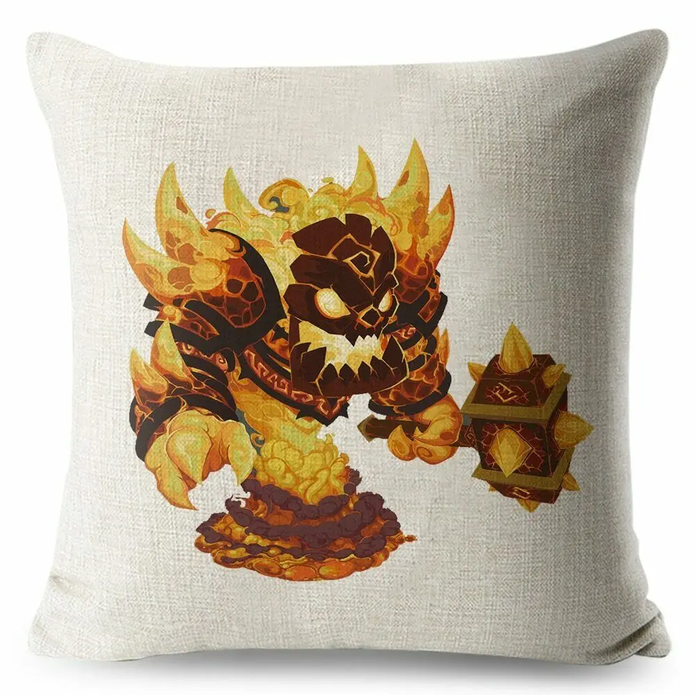 Милый чехол для подушки с персонажами из мультфильмов Boss Illidan Arthas дивана дома |