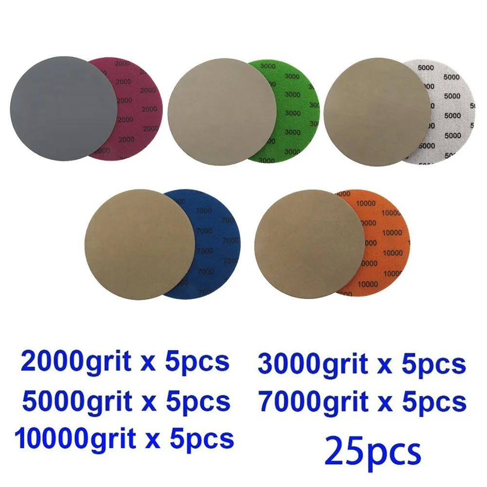 

Sanding Discs Sandpaper Wear Resisting Wet/Dry 2000/3000/5000/7000/10000 Grit