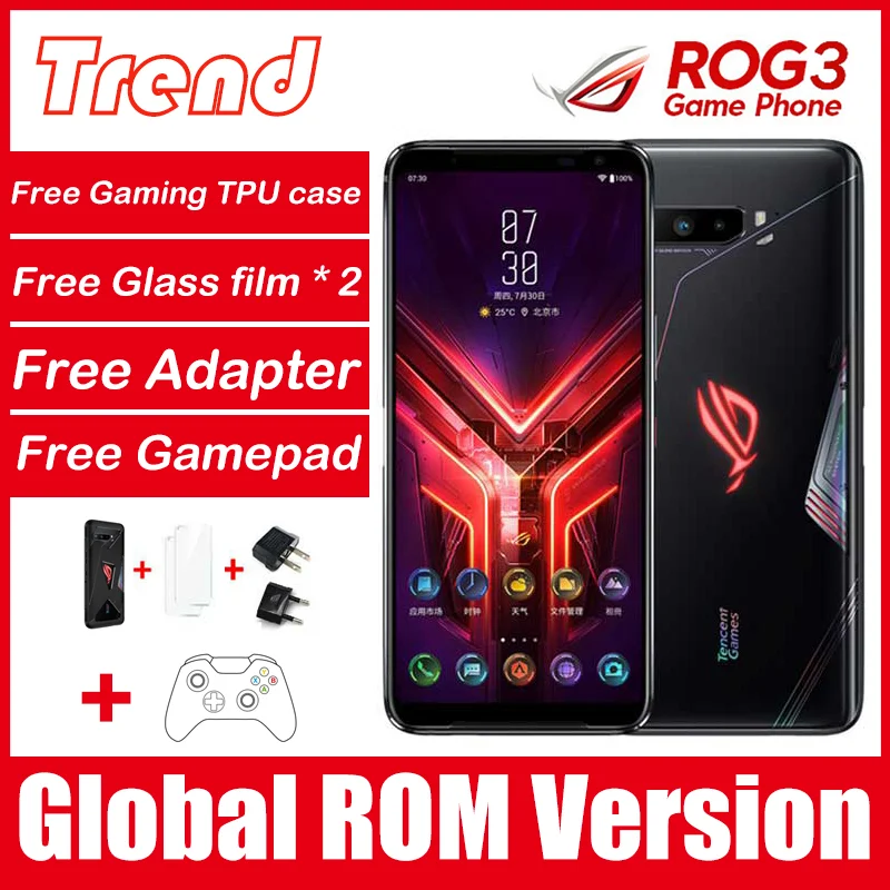 ASUS ROG PHONE 3 Snapdragon 865 / plus NFC 6000 мАч смартфон ROG3 5G|Смартфоны| |