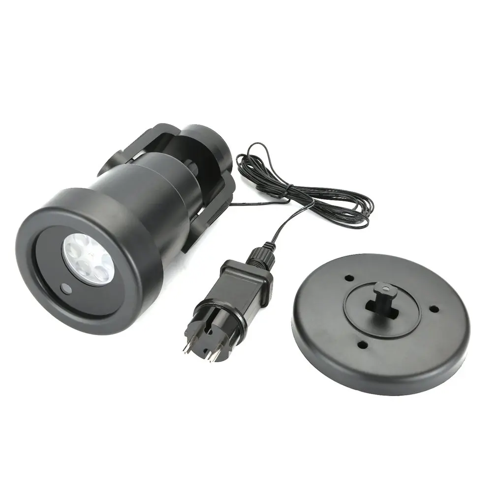 1 шт. светодиодный проектор для снега светильник вращающийся фонарь|Украшения