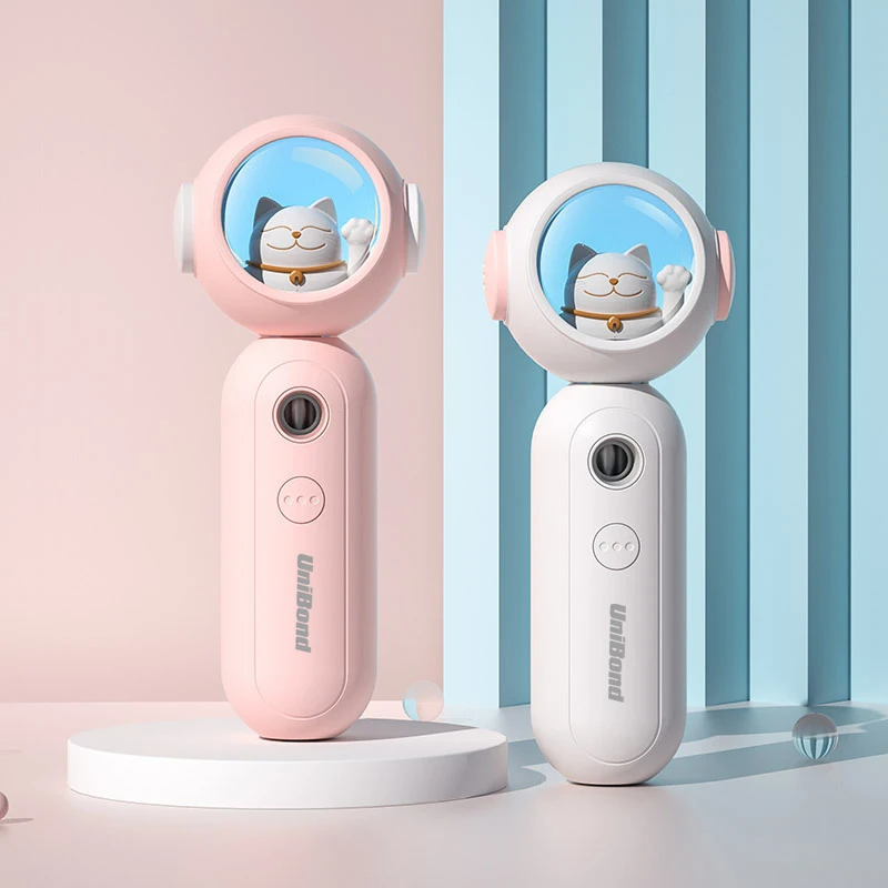 

Mini USB humidifier Lucky Cat Rechargeable Portable Moisturizer Nano Anion Facial Moisturizing Space Cat Humidifier