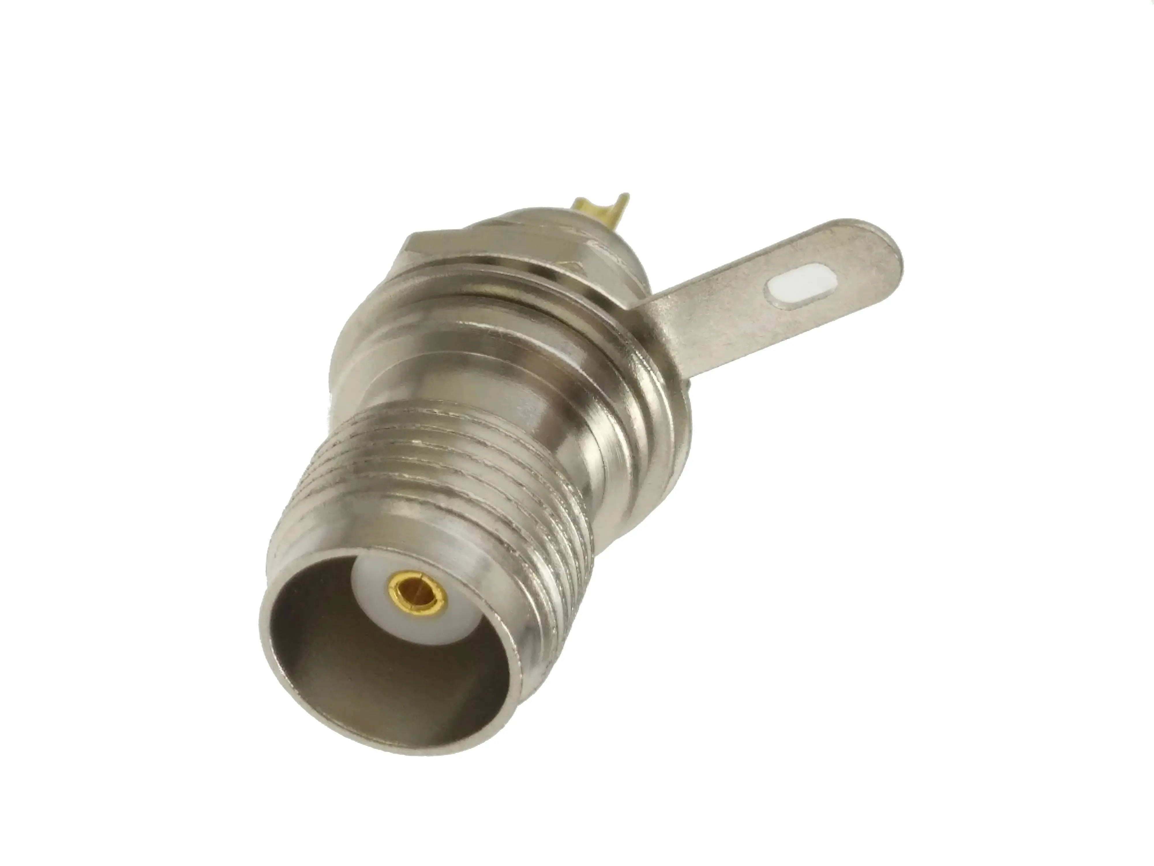 Разъем TNC гнездо гайка выпуклость припой чашка крепление панели прямое|panel mount