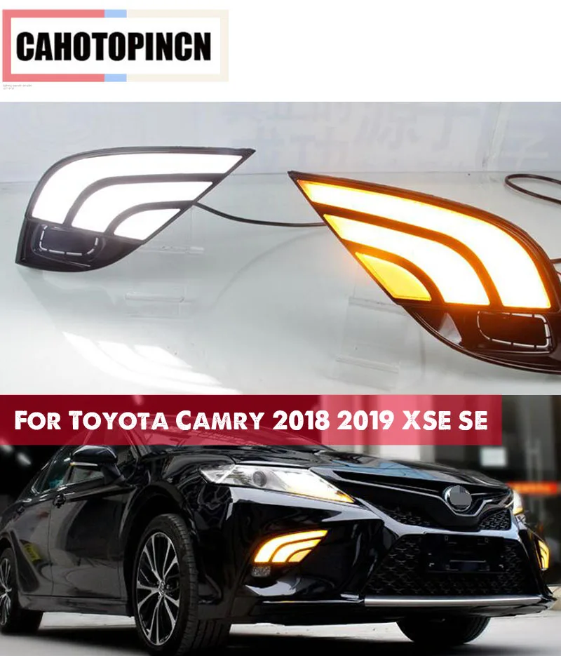 Для Toyota Camry 2018 2019 XSE SE 12V светодиодный дневный ходовой светильник DRL для автомобиля