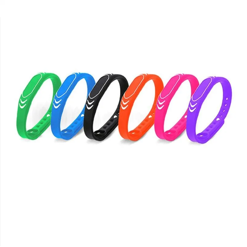 Цветные многофункциональные силиконовые браслеты 125 кГц TK4100 Rfid браслет контроль