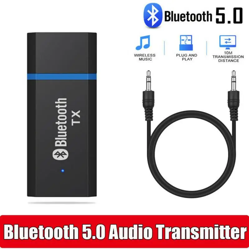 USB Bluetooth-совместимый 5 0 передатчик приемник 2 в 1 адаптер EDR ключ 3 мм AUX для ТВ ПК