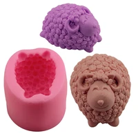 silicone mold cute 3d sheep candle special mold diy resin craft handmade sheep mold soap plaster decoration kitchen tools