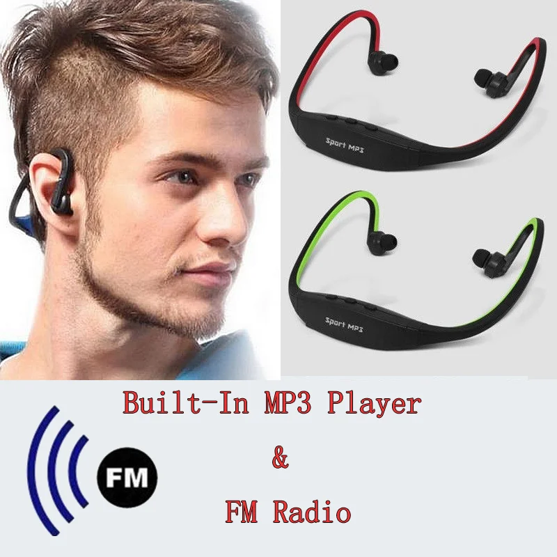 USB спортивные наушники гарнитура музыкальный медиаплеер MP3 TF карта со