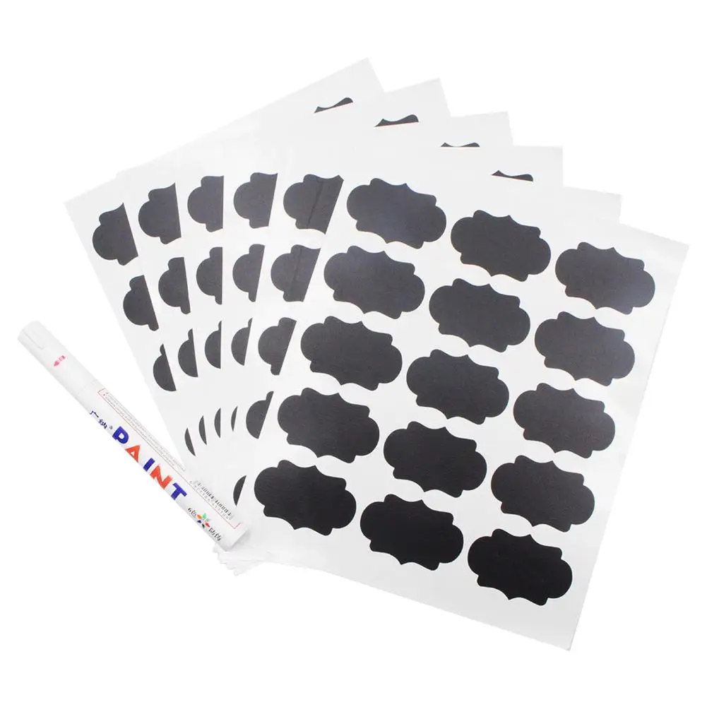 6 шт стеклянная бутылка этикетка наклейка маленькие наклейки в виде меловой