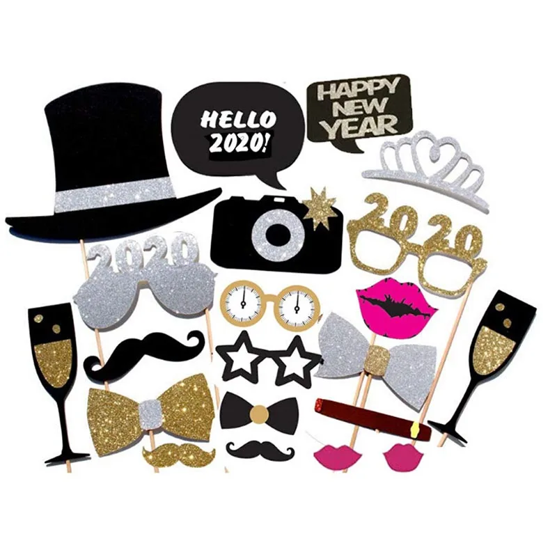 Карточные маски Twins 2020 для новогодней вечевечерние НКИ реквизит Фотокабины