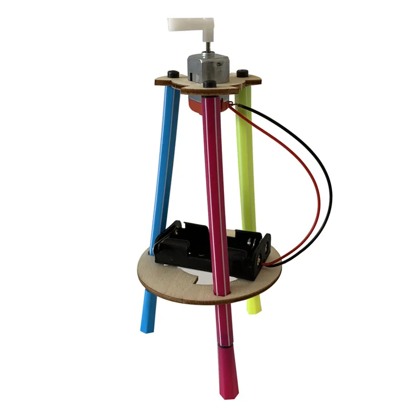 

Technology small production diy electric graffiti robot model creative assembling car educational toy