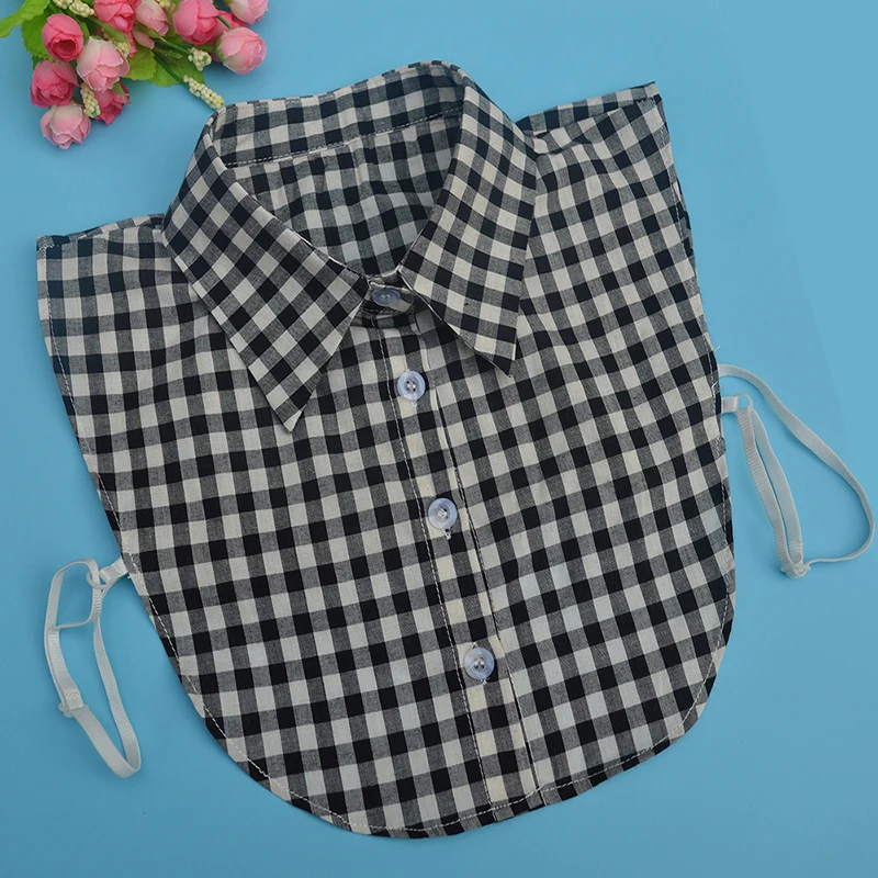BlackPlaid Модные женские аксессуары, винтажные кружевные однотонные топы и блузки для отдыха, шифоновые блузы Harajuku Feminina - Цвет: BlackPlaid